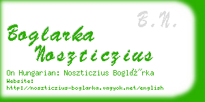 boglarka noszticzius business card